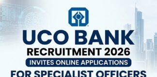 UCO Bank Specialist Officer Recruitment UCO Bank Specialist Officer Recruitment