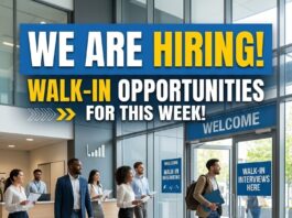 This Week’s Walk-In Job Openings!
