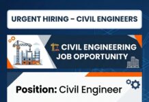 Urgent hiring - Civil Engineers