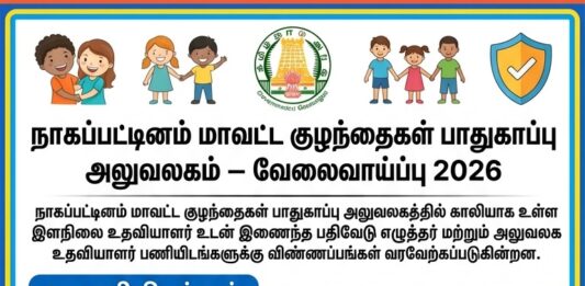 நாகப்பட்டினம் மாவட்ட வேலைவாய்ப்பு 2026