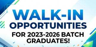 Spot Hiring Event for 2023–2026 Graduates! Walk in opportunities 2023-2026 batch students