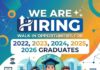 Walk in Opportunities for 2022-2026 Graduates!