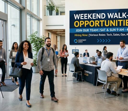 Weekend Walk-in Opportunities!!!