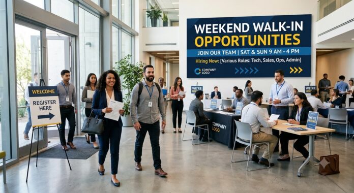 week end walk-in