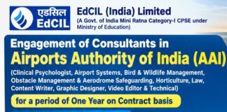 AAI Recruitment 2026: Consultant Vacancies Airport-Authority-of-India-Consultant-Recruitment