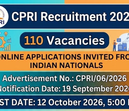 CPRI-Recruitment