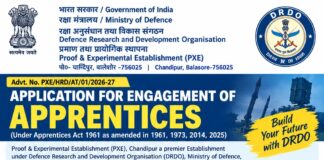 DRDO Apprentice Recruitment 2026 DRDO-Apprenticeship-Recruitment