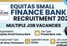 Equitas Small Finance Bank – Tenkasi Equitas-Recruitment