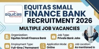 Equitas Small Finance Bank – Tenkasi Equitas-Recruitment