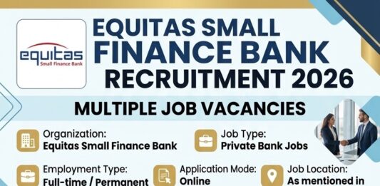 Equitas Small Finance Bank – Tenkasi Equitas-Recruitment