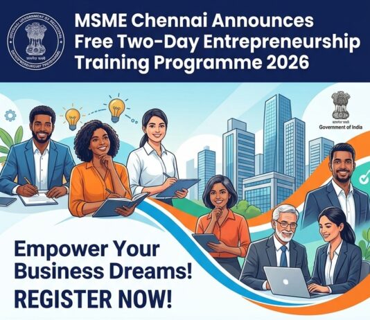 Free Entrepreneurship Training in MSME Free-Entrepreneurship-Training-in-Chennai-2026
