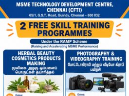 MSME CFTI Chennai Free Training 2026 Free-MSME-Training-Programmes