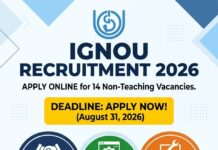 IGNOU Recruitment 2026: Apply Online for 14 Non-Teaching Vacancies IGNOU-Non-teaching-staff-recruitment