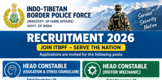 ITBPF Recruitment 2026