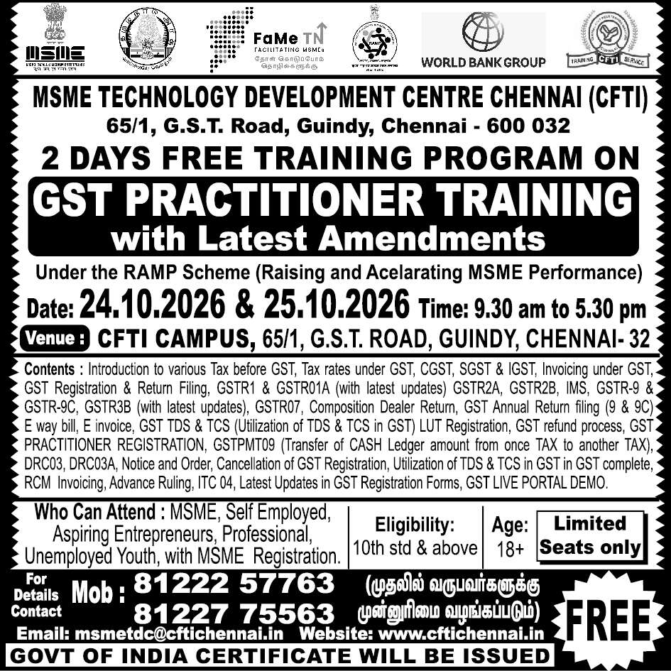 https://tenkasilife.com/jobs/msme-chennai-free-training-programmes-2026