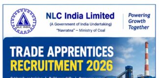 NLC India வேலைவாய்ப்பு 2026 NLC-India-Trade-Apprentice-Recruitment-2026