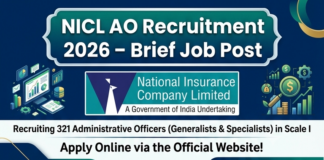 NICL AO Recruitment 2026 National Insurance Officer.