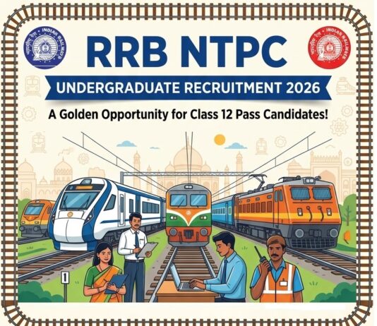 RRB NTPC Undergraduate Recruitment