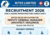 RITES DGM Recruitment 2026