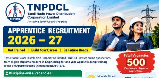 TNPDCL Apprentice Recruitment