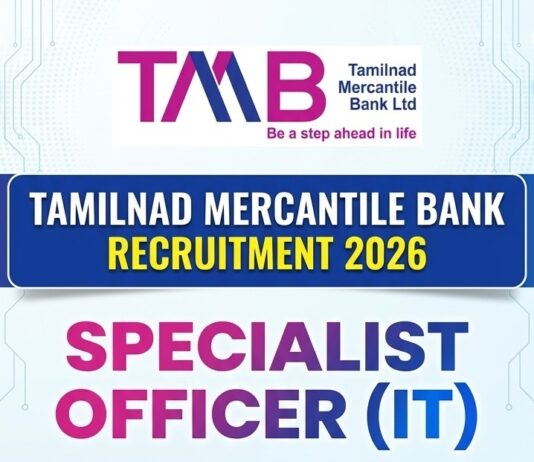 TMB Specialist Officer IT Recruitment 2026