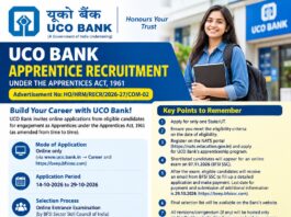 UCO Bank Apprentice Recruitment 2026 UCO Bank Apprentice Recruitment 2026