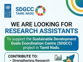 UNDP Research Assistant – Chennai UNDP Research Assistant Recruitment