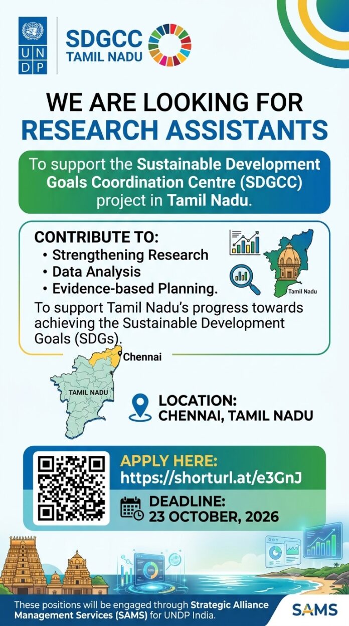 UNDP Research Assistant Recruitment UNDP Research Assistant Recruitment