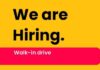 Walk-ins open this week Walk-in-drive